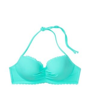 Zuma Sweetheart Demi Bikini Top-Teal